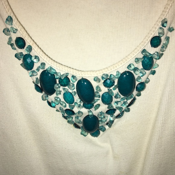 Off white embellished sweater tank - Picture 2 of 3